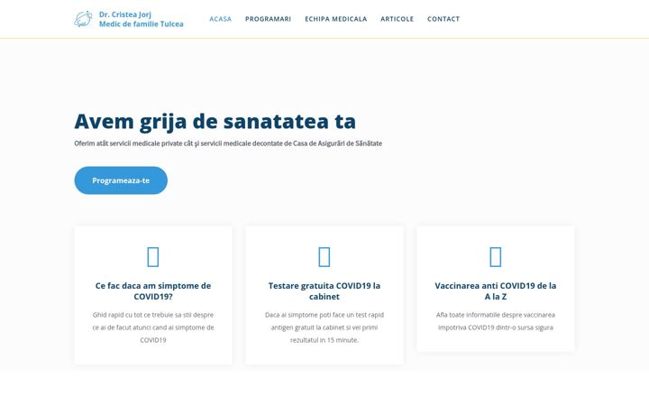 Screenshot of doctorcristea.ro
