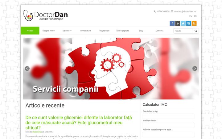 Screenshot of doctordan.ro