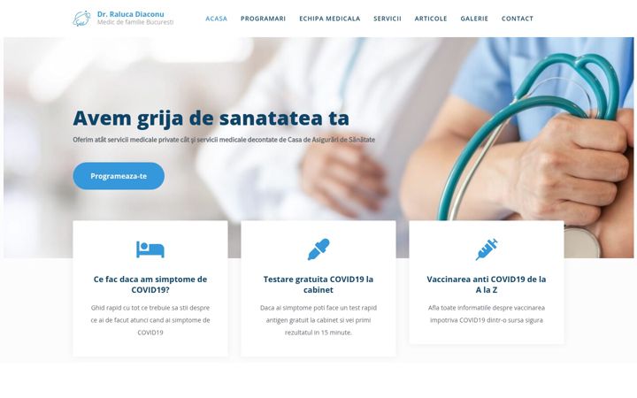 Screenshot of doctordiaconu.ro