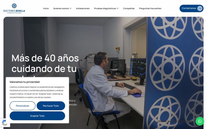 Screenshot of doctoresbonilla.com