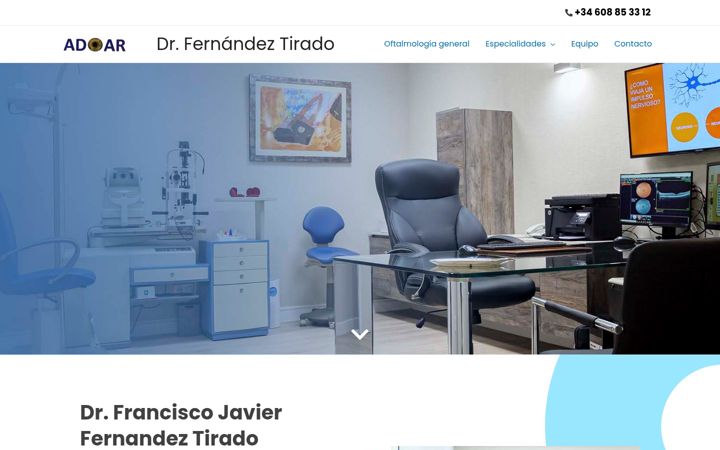 Screenshot of doctorfernandeztirado.com