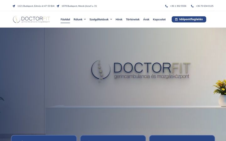 Screenshot of doctorfit.hu