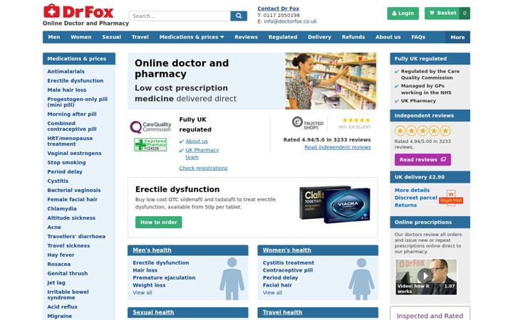 Zrzut ekranu doctorfox.co.uk