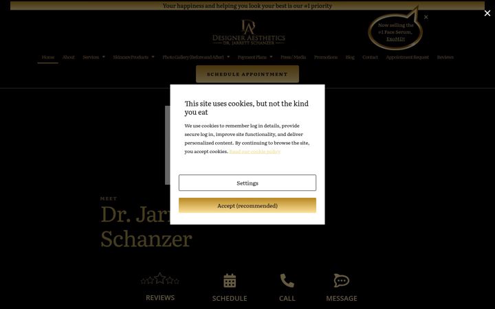 Screenshot of doctorjarrett.com