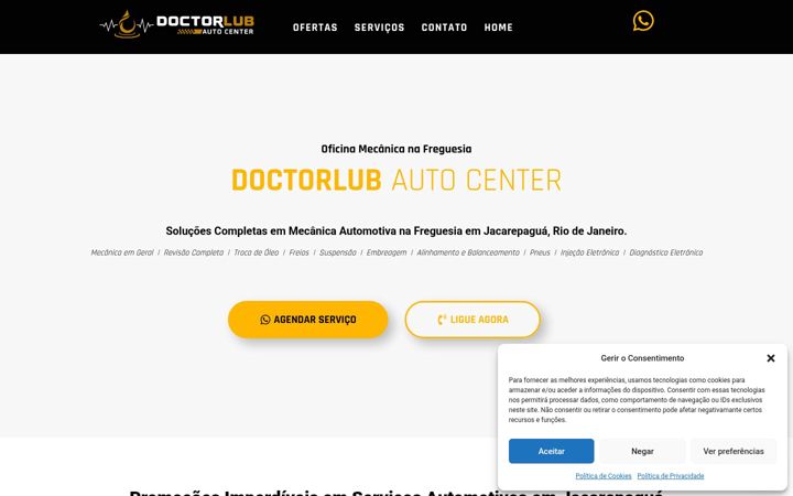 Screenshot ta' doctorlubautocenter.com.br