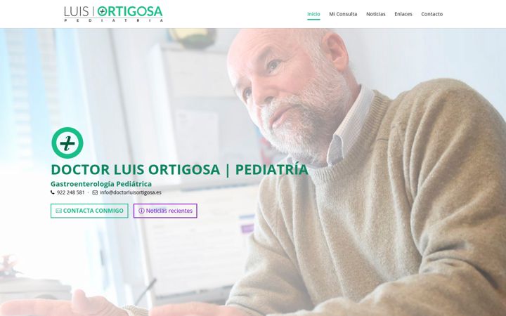 Snímek obrazovky doctorluisortigosa.es