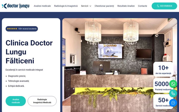 Screenshot of doctorlungu.ro