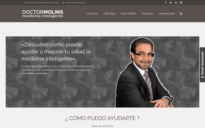 Screenshot of doctormolins.com