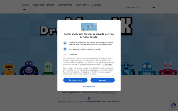 Screenshot of doctormusik.com