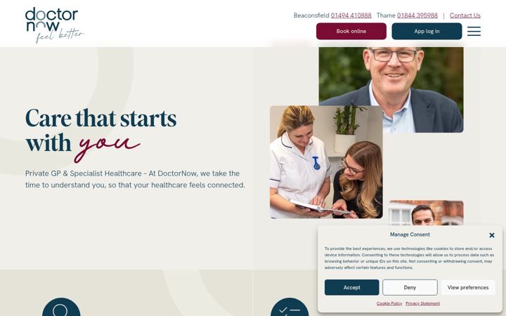 Screenshot of doctornow.org