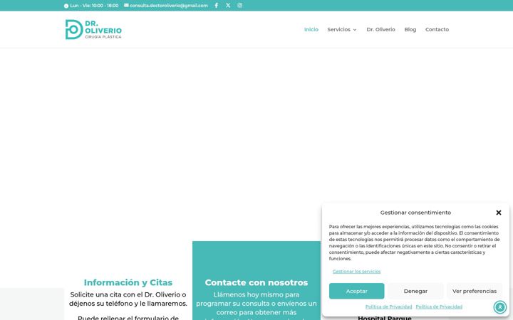 Screenshot of doctoroliverio.es