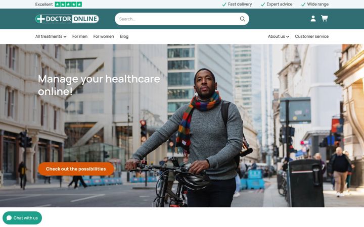 Screenshot of doctoronline.co.uk