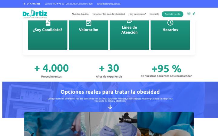 Screenshot του doctorortiz.com.co