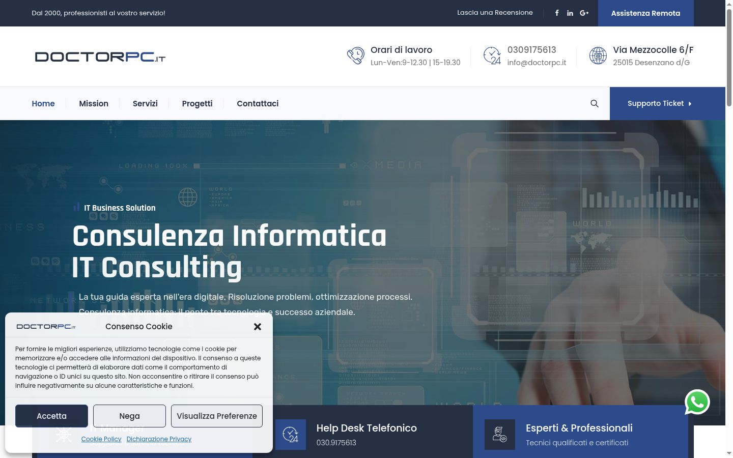 Posnetek zaslona pasice za privolitev, prikazane pred kakršno koli interakcijo