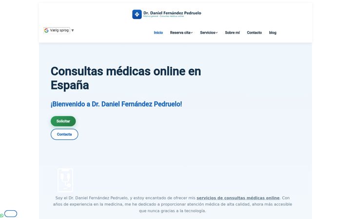 Screenshot of doctorpedruelo.es