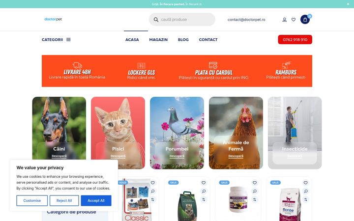 Screenshot of doctorpet.ro