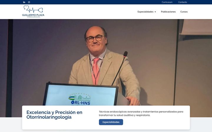 Snímek obrazovky doctorplazamayor.es