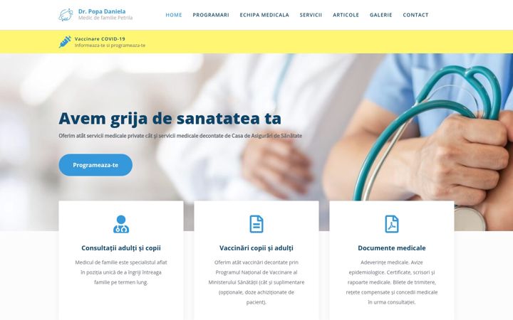 Screenshot of doctorpopa.ro