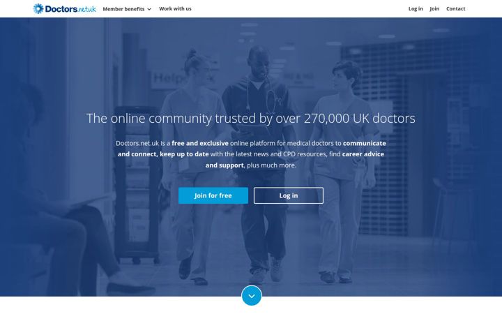 Screenshot of doctors.org.uk