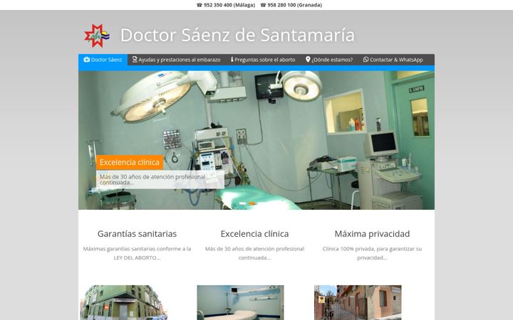 Screenshot of doctorsaenz.com