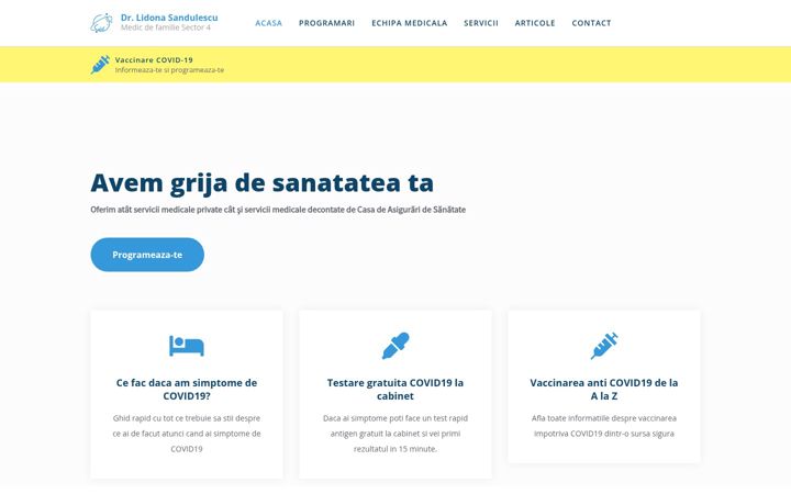 Screenshot of doctorsandulescu.ro