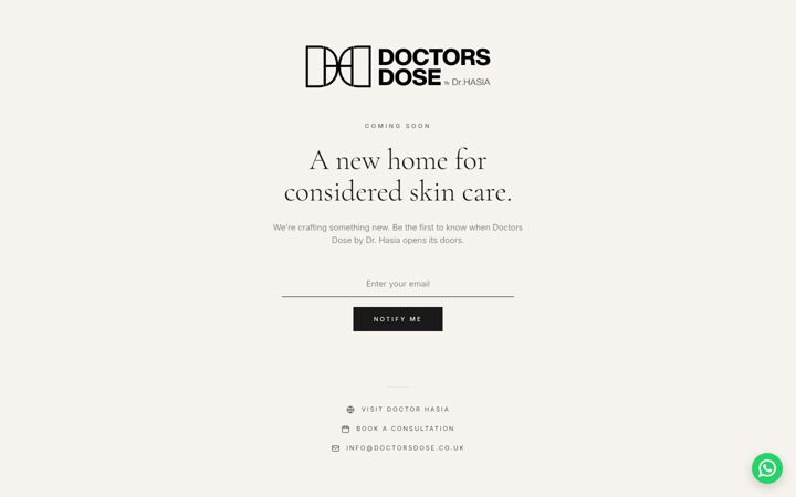 Screenshot van doctorsdose.co.uk