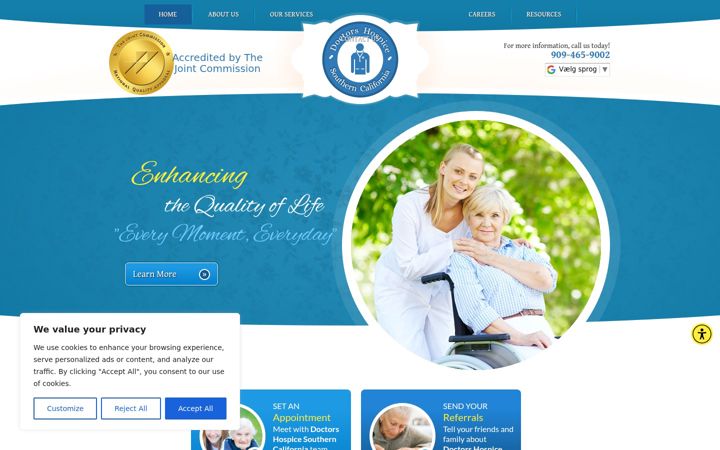 Screenshot of doctorshospicesocal.com
