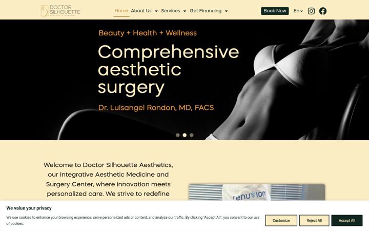 Screenshot of doctorsilhouette.com
