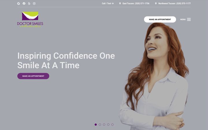 Screenshot of doctorsmiles.com