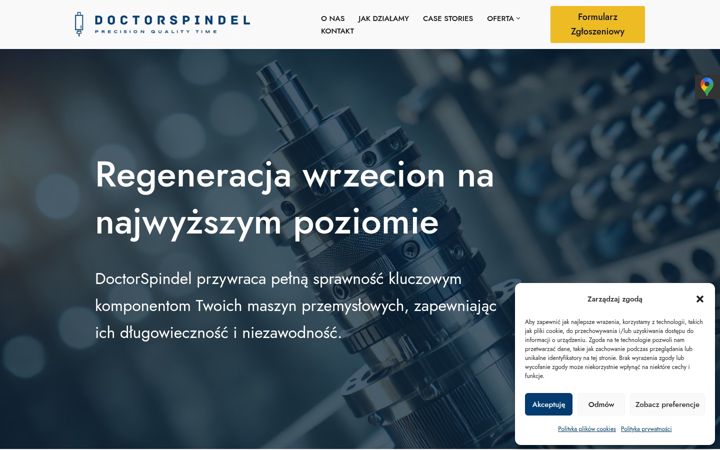 Screenshot van doctorspindel.pl