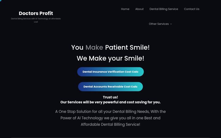 Screenshot of doctorsprofit.com