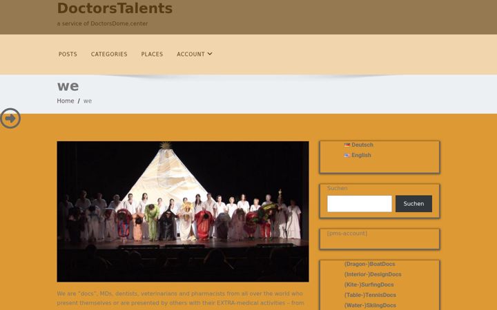 Screenshot of doctorstalents.com