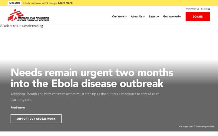 Screenshot of doctorswithoutborders.org
