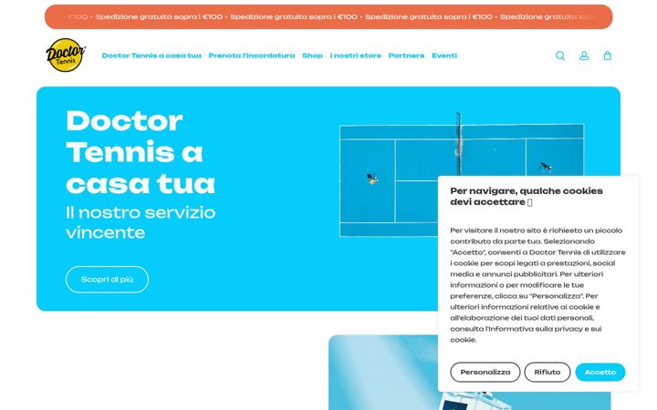 Captura de pantalla de doctortennis.it