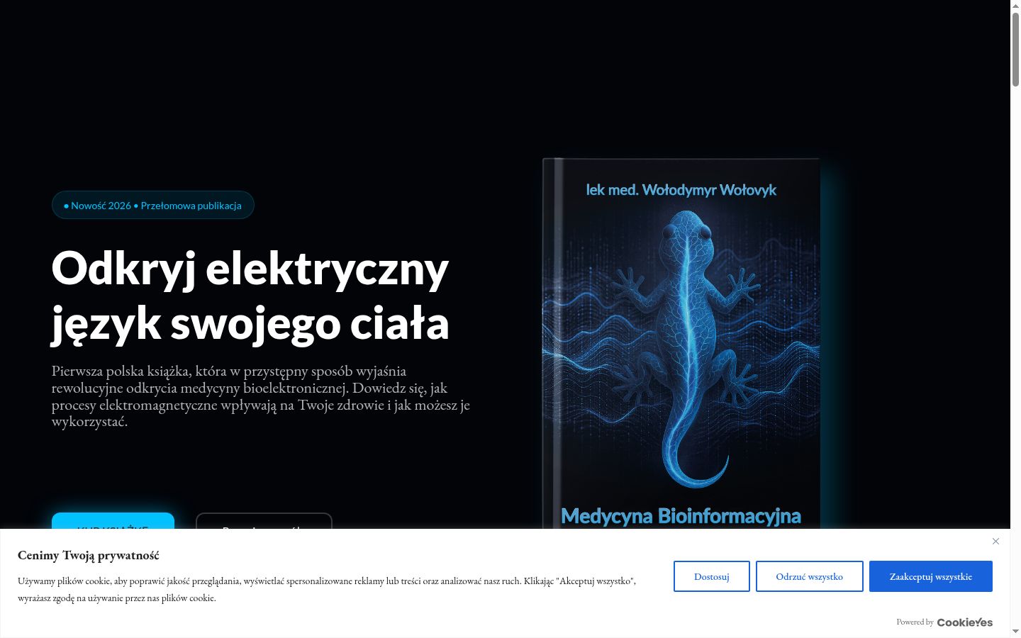Snimka zaslona bannera za privolu prikazanog prije bilo kakve interakcije