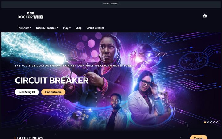 Screenshot of doctorwho.tv