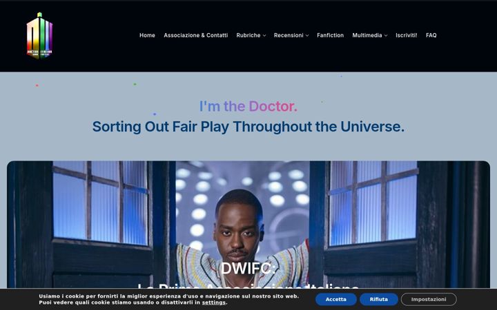 Screenshot of doctorwhoitalianfanclub.it
