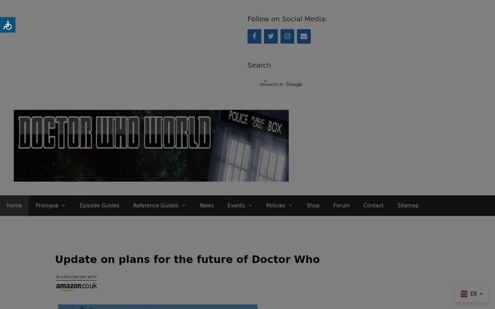 Screenshot of doctorwhoworlduk.com