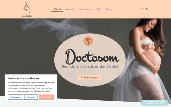 Screenshot of doctosom.com