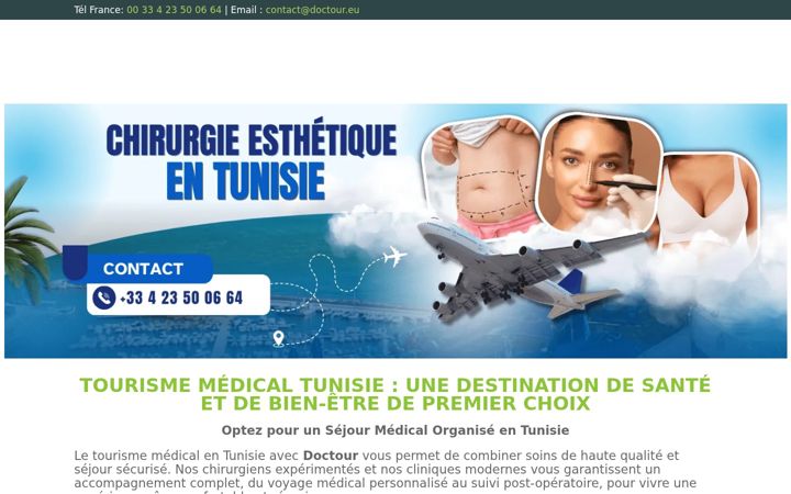 Screenshot of doctour.eu