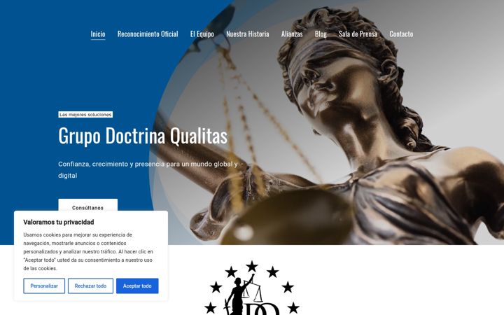 Screenshot of doctrinaqualitas.com
