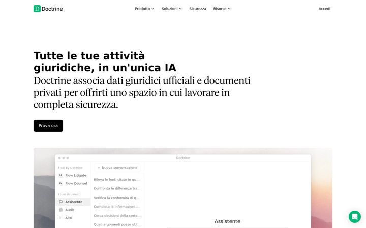 Screenshot του doctrine.it