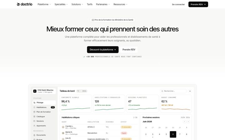 Screenshot of doctrio.com