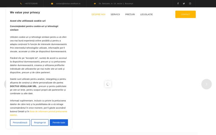 Screenshot of doctus-vexillium.ro