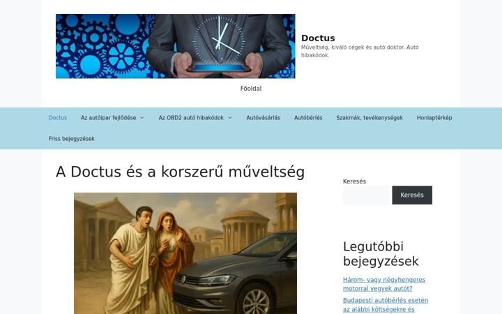 Screenshot of doctus.hu