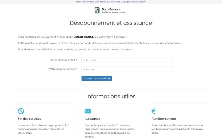 Screenshot of docu-france.fr
