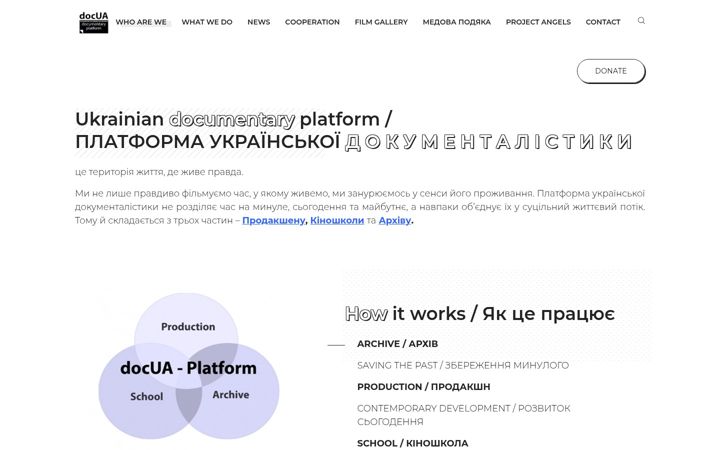 Screenshot of docua-platform.org