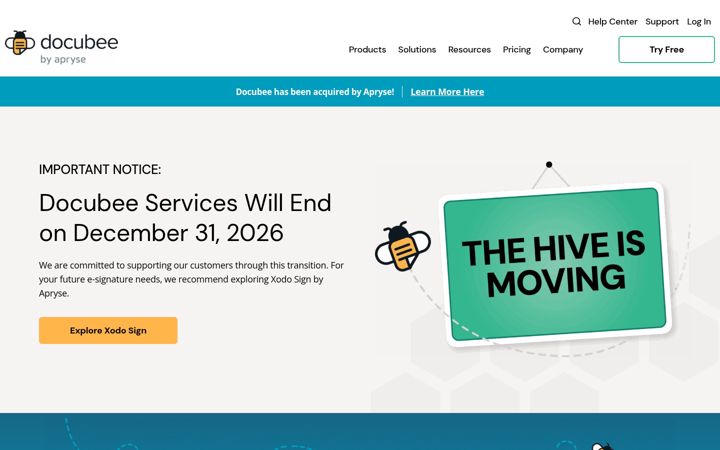 Screenshot of docubee.com