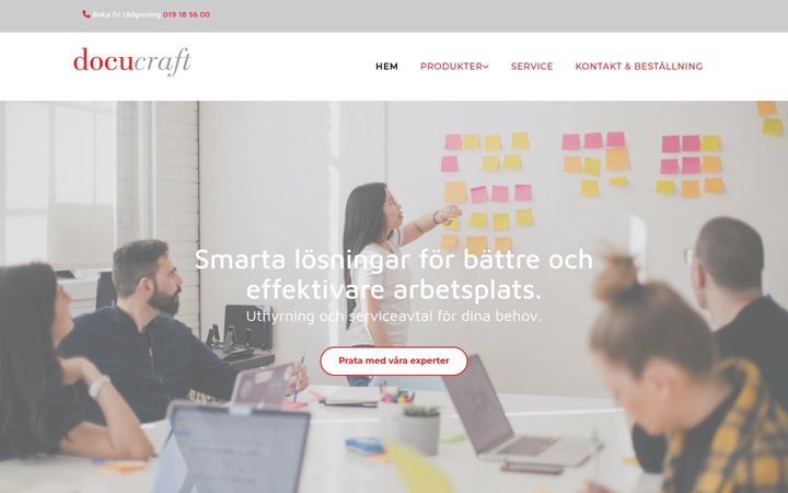 Screenshot of docucraft.se
