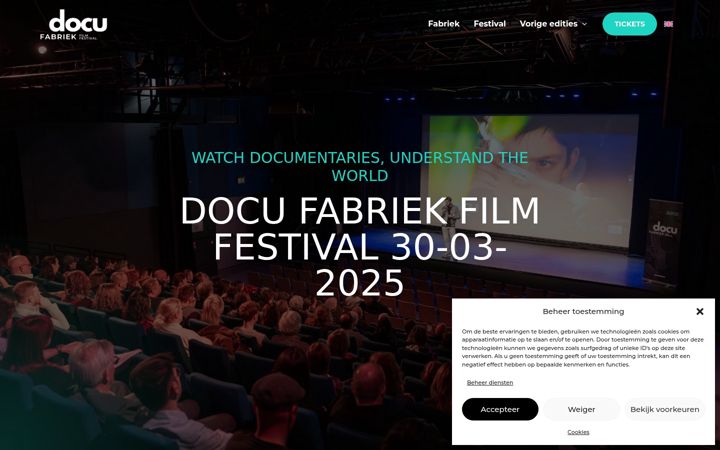 Screenshot of docufabriek.nl